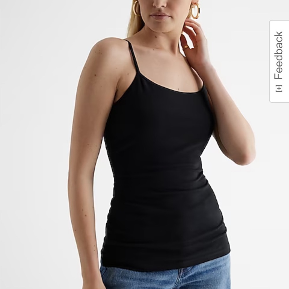 NWT Express navy and black camis with shelf bra (lot of 2)